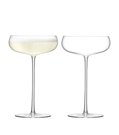 Harrods LSA International Wine Culture Champagne Saucers Set of 2 (320ml)- Buy online at McGrocer