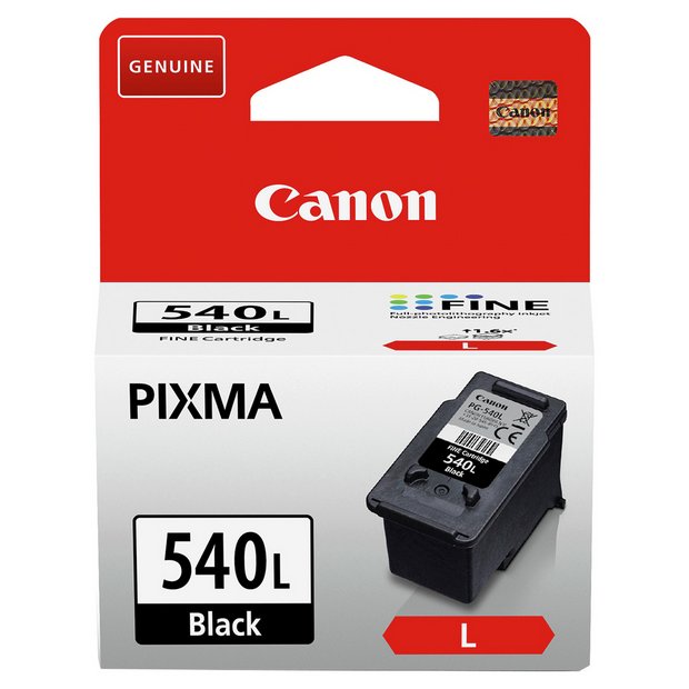 Canon PG-540L black ink cartridge 11ml, imported from the UK