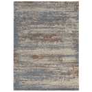 Habitat Distressed Abstract Blue Flatweave Rug - 120x170cm