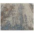 Habitat Distressed Abstract Blue Flatweave Rug 120x170cm, UK version