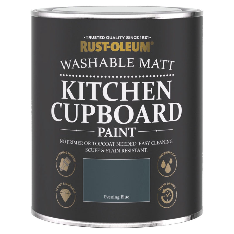 Rust-Oleum kitchen cupboard paint Evening Blue 750ml, UK version