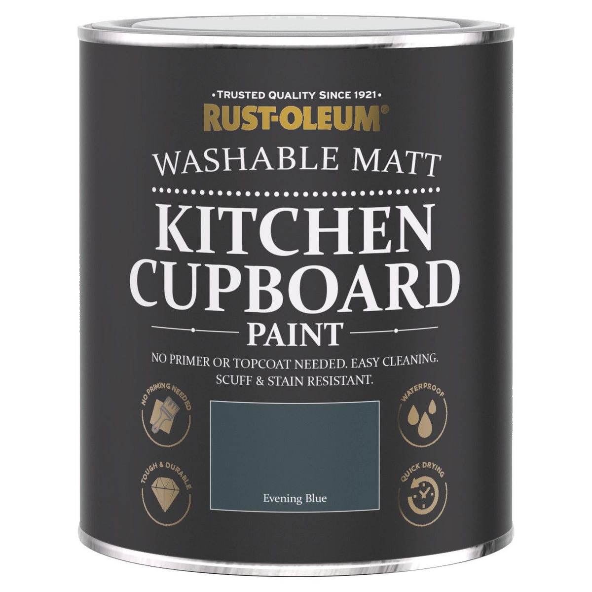 Rust-Oleum kitchen cupboard paint Evening Blue 750ml, UK version