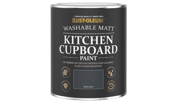 Rust-Oleum cupboard paint Black Sand 750ml (British brand)