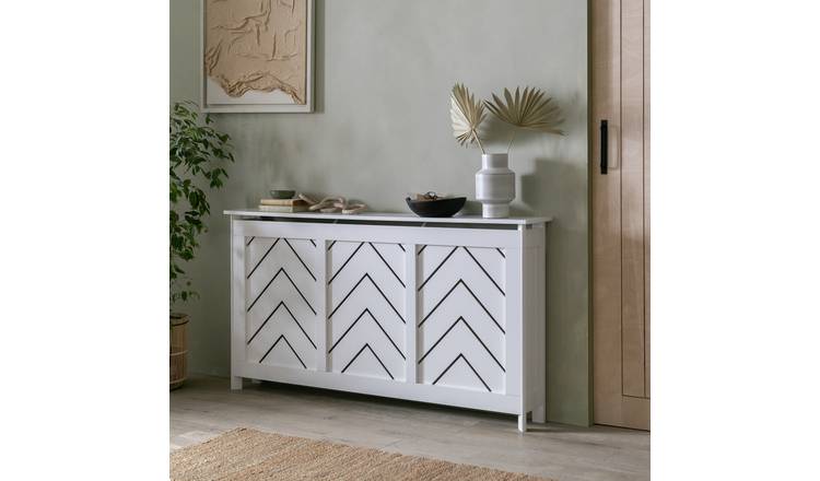 Habitat large radiator cover white, UK version