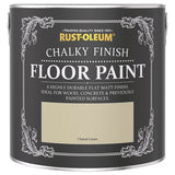 Rust-Oleum Chalky Floor Matt Paint Clotted Cream 2.5L, imported from the UK