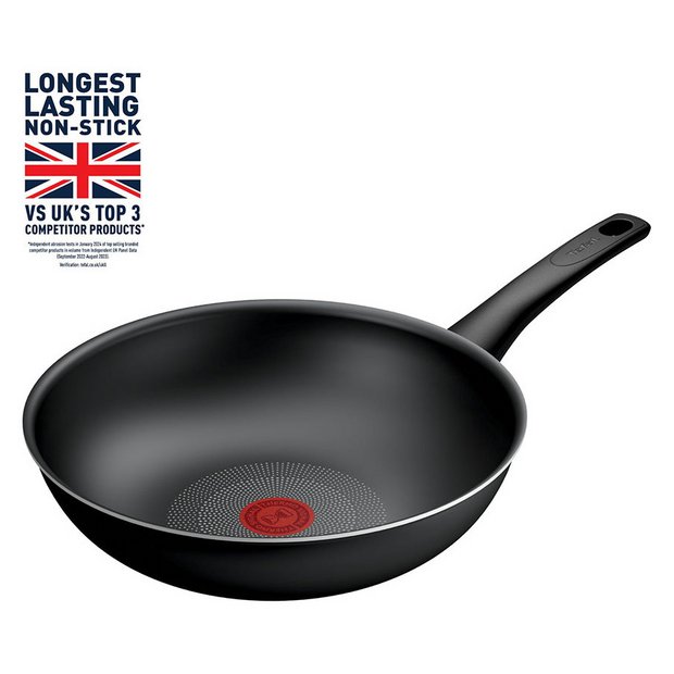 Tefal Titanium Force non-stick wok 28cm, imported from the UK