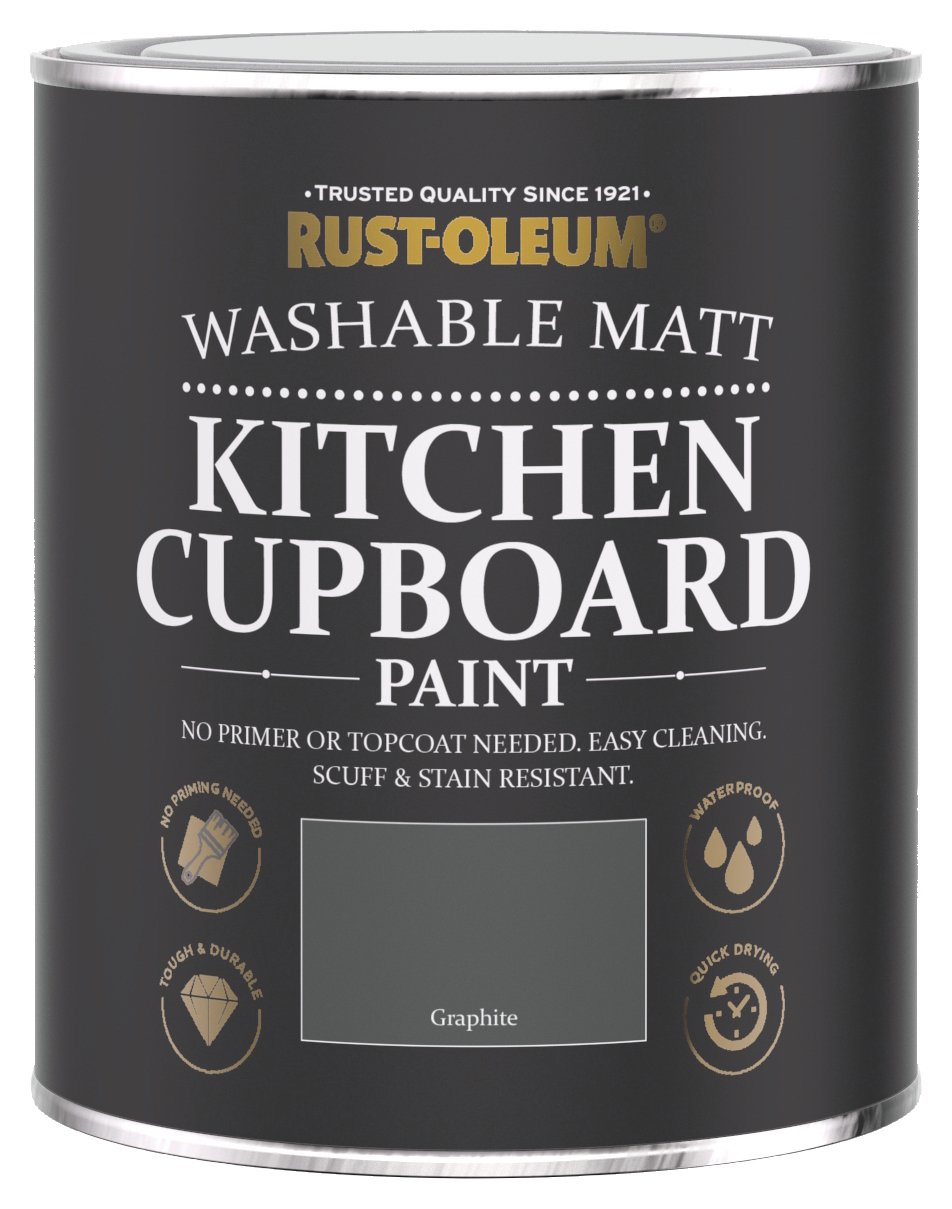 Rust-Oleum kitchen cupboard paint Graphite 750ml, imported from the UK