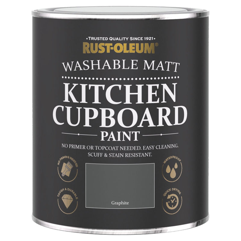 Rust-Oleum kitchen cupboard paint Graphite 750ml, imported from the UK