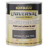 Rust-Oleum grey all-surface satin paint 750ml, imported from the UK