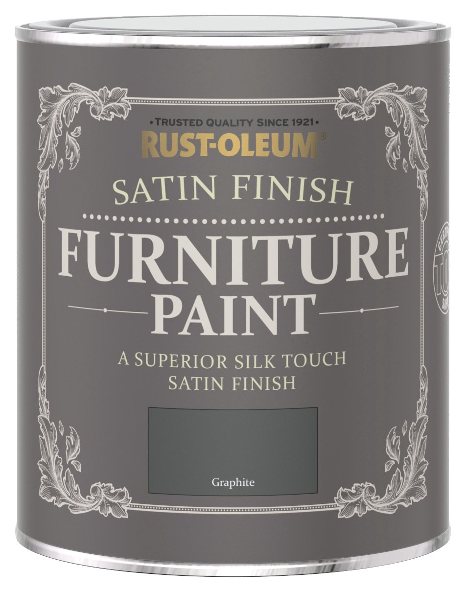 Rust-Oleum furniture satin paint graphite 750ml, imported from the UK