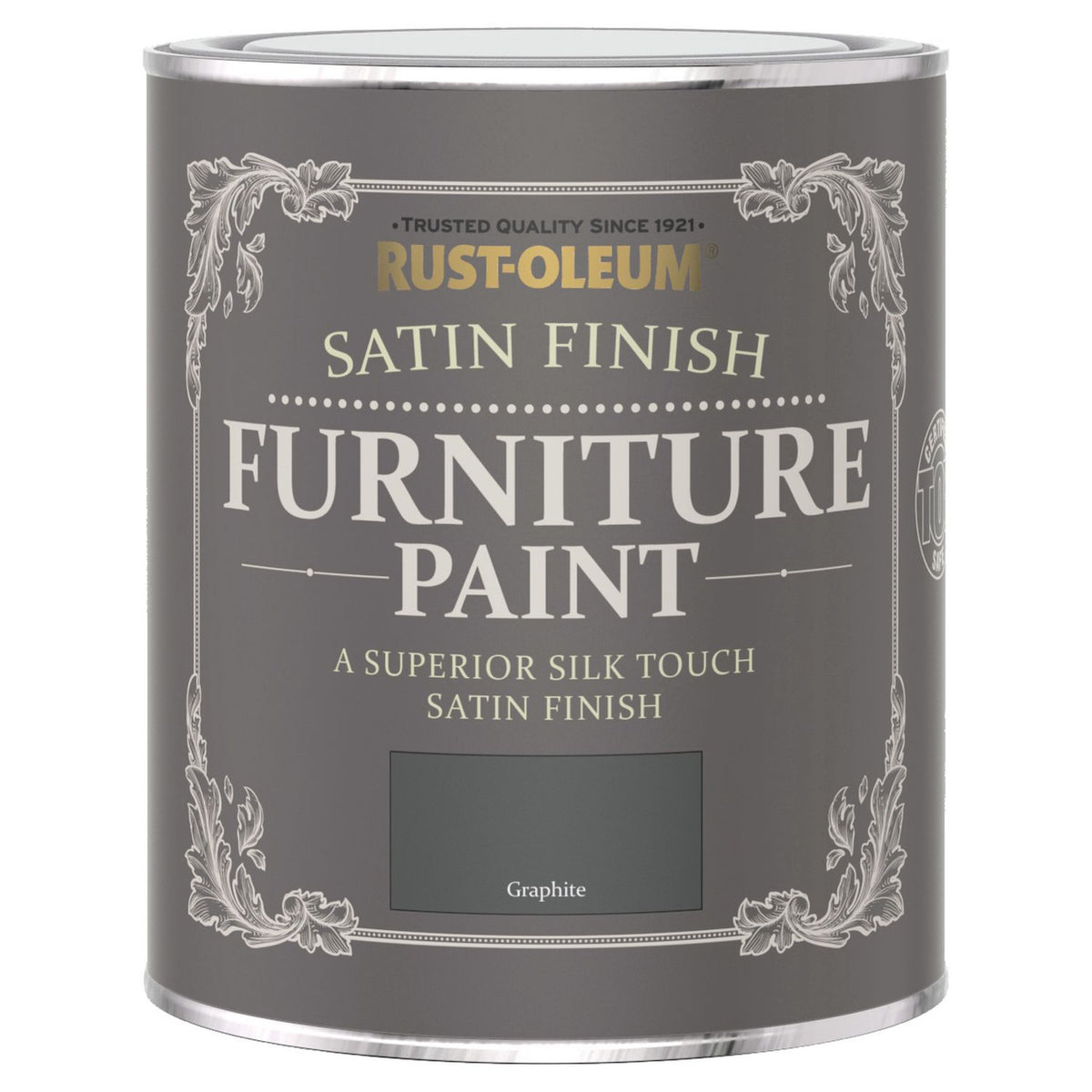 Rust-Oleum furniture satin paint graphite 750ml, imported from the UK