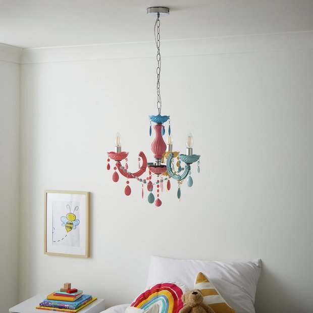 Glow multicoloured kids chandelier H118 D46cm, UK version