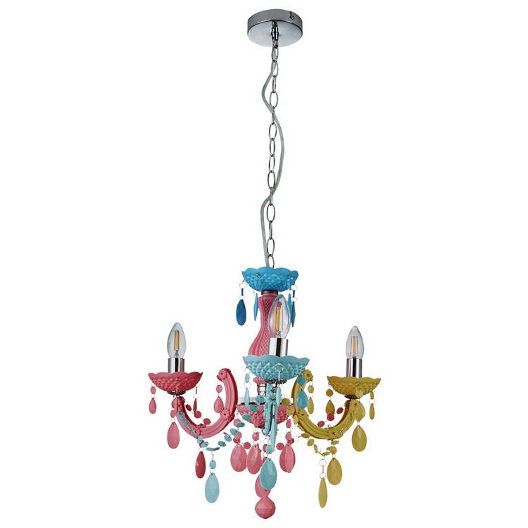 Glow multicoloured kids chandelier H118 D46cm, UK version