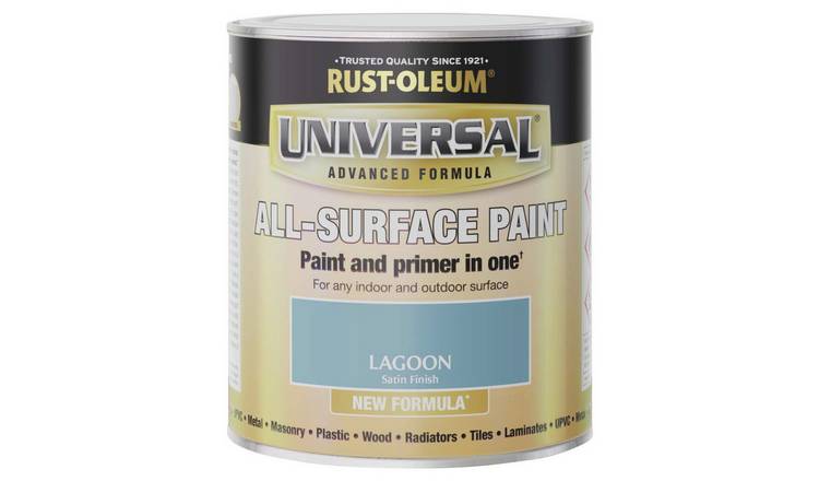 Rust-Oleum all-surface satin paint Lagoon 750ml, imported from the UK