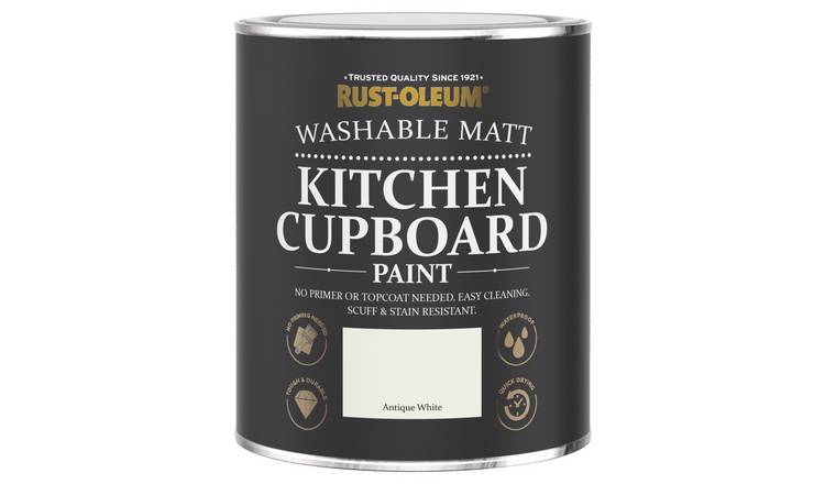 Rust-Oleum Kitchen Cupboard Paint Antique White 750ml, imported from the UK