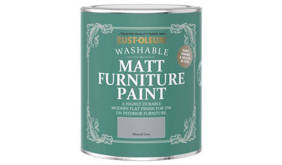 Argos Rust-Oleum Furniture Matt Paint Mineral Grey 750ml- Buy online at McGrocer