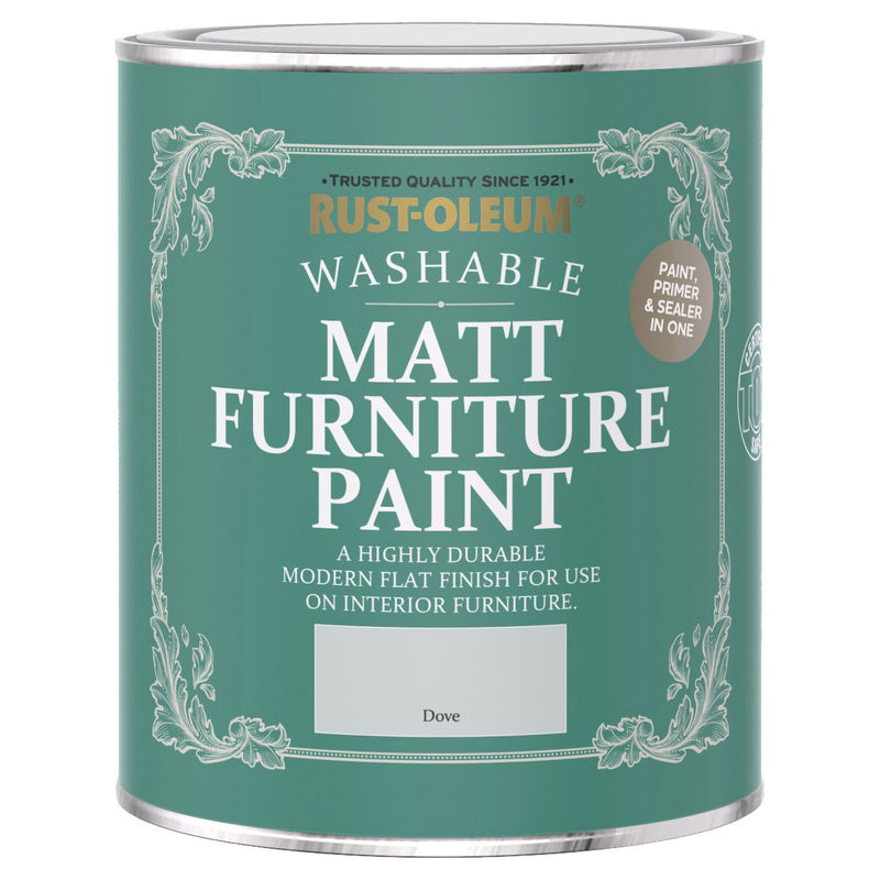 Rust-Oleum Furniture Paint Dove 750ml, UK version