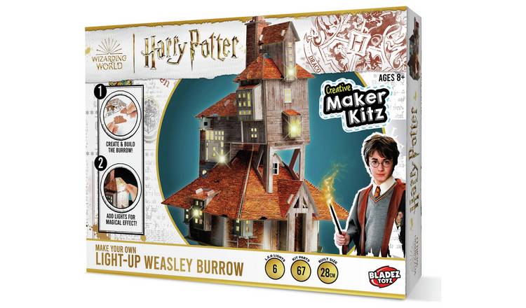Harry Potter Weasley Burrow building kit 28cm, imported from the UK
