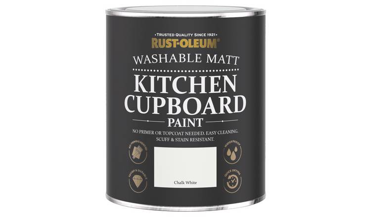 Rust-Oleum kitchen cupboard paint Chalk White 750ml, UK version