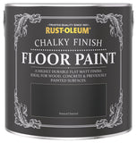 Rust-Oleum chalky floor paint Natural Charcoal 2.5L, imported from the UK