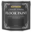 Rust-Oleum chalky floor paint Natural Charcoal 2.5L, imported from the UK