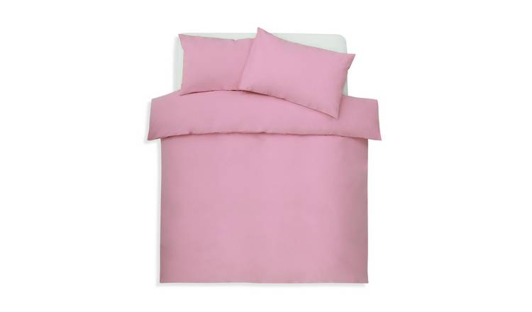 Habitat Polycotton Pink Bedding Set - Single