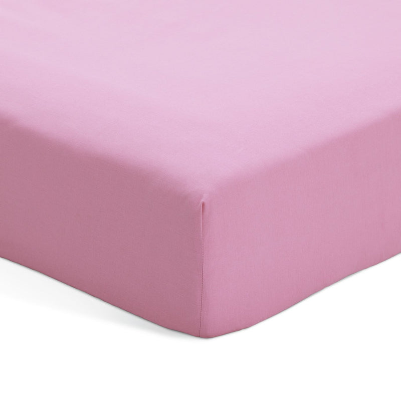 Habitat pink polycotton fitted sheet small double, UK version