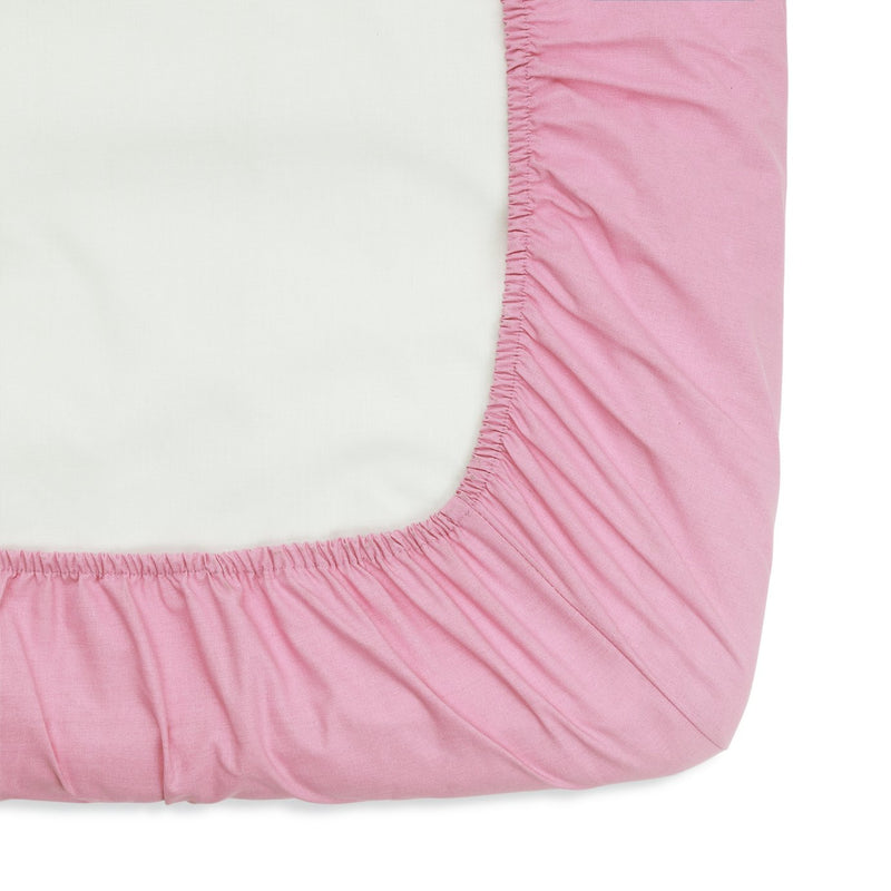 Habitat pink polycotton fitted sheet small double, UK version