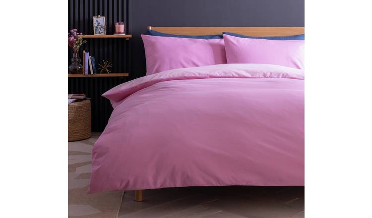 Habitat Pink Reversible Bedding Set King, UK version