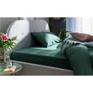 Habitat cotton rich leaf green fitted sheet double, UK version