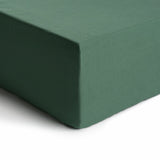 Habitat cotton rich leaf green fitted sheet double, UK version