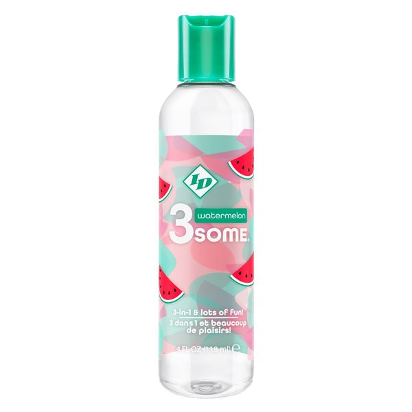 ID 3some Watermelon flavored lubricant 4 fl oz, imported from the UK