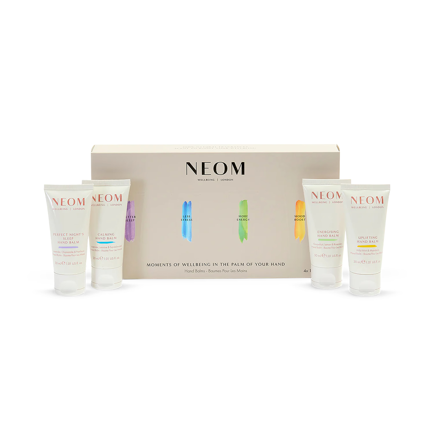 NEOM hand balm collection 4 x 30ml tubes, UK version