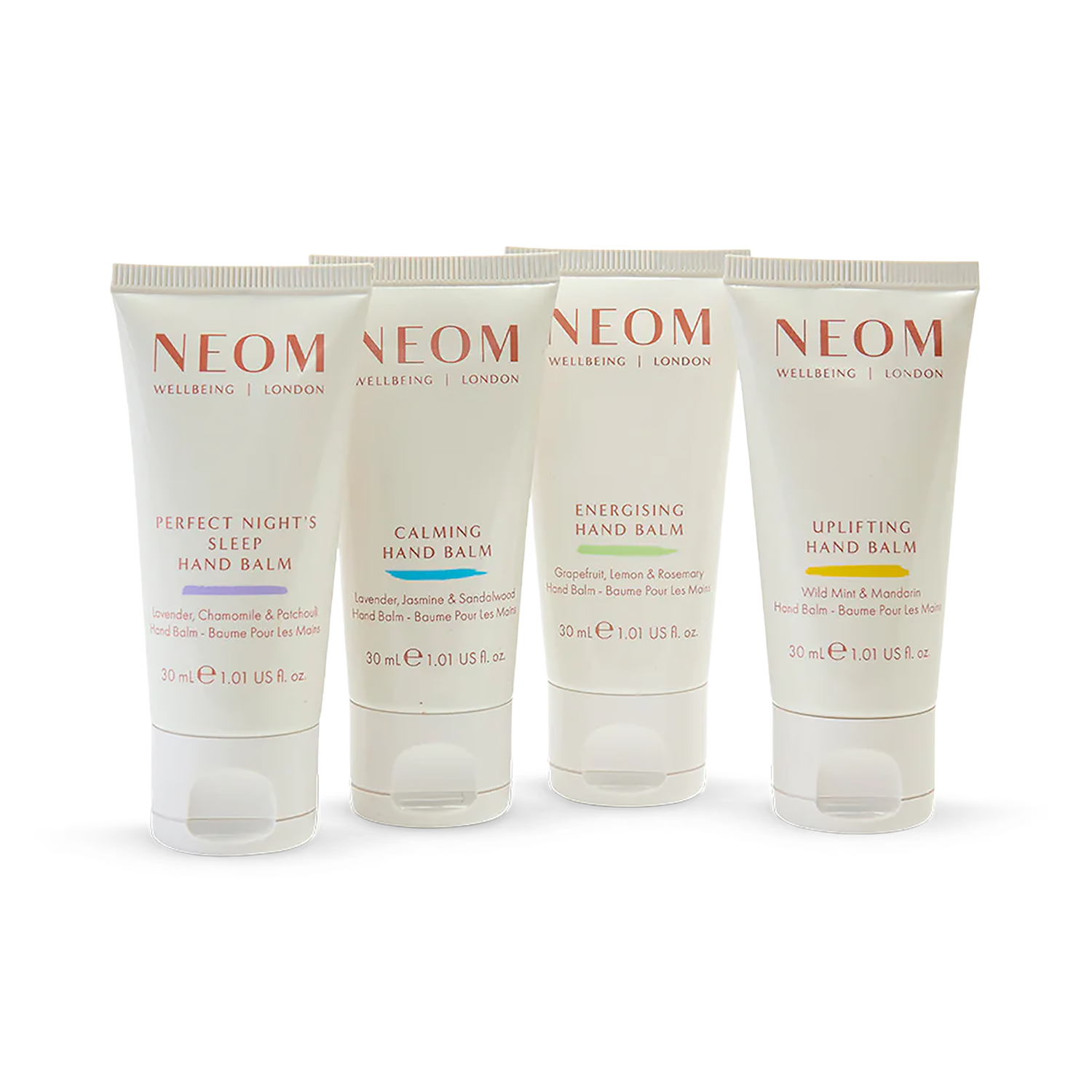 NEOM hand balm collection 4 x 30ml tubes, UK version