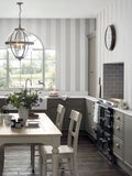 Laura Ashley pearlescent stripe wallpaper sample A4, UK version