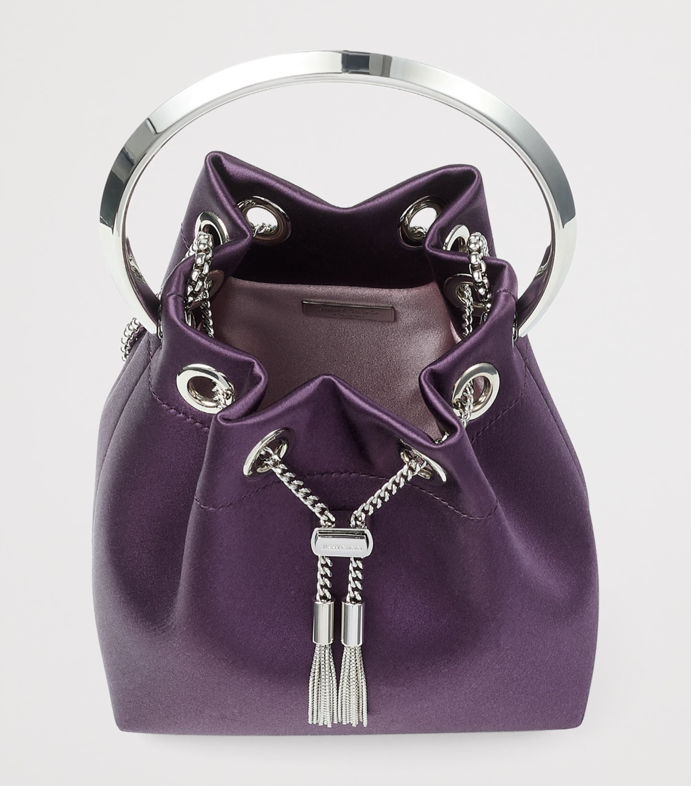 Jimmy Choo Bon Bon satin top-handle bag, UK version