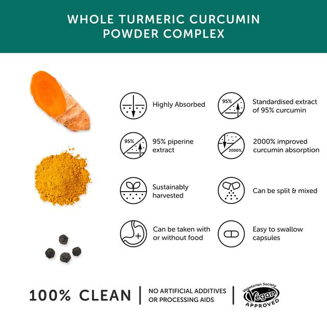 Together WholeHerb Curcumin & Turmeric Root Capsules   30 per pack GOODS M&S   