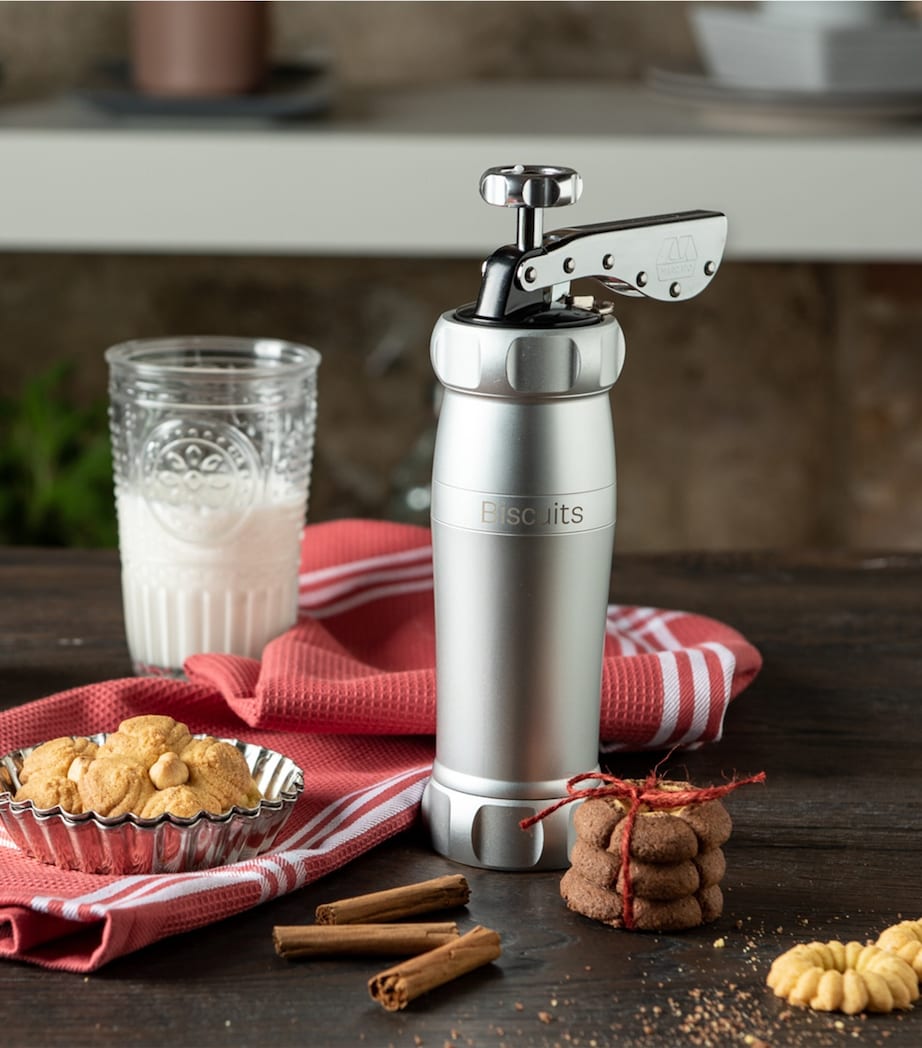 Marcato aluminium cookie press with 20 moulds (British brand)