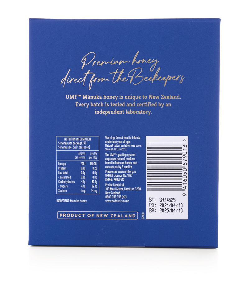 Haddrell's of Cambridge Manuka Honey UMF 25+ 250g, UK version