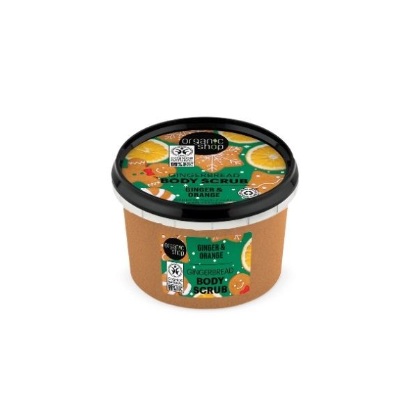 Organic Shop Gingerbread Body Scrub Ginger & Orange 250ml GOODS Superdrug   