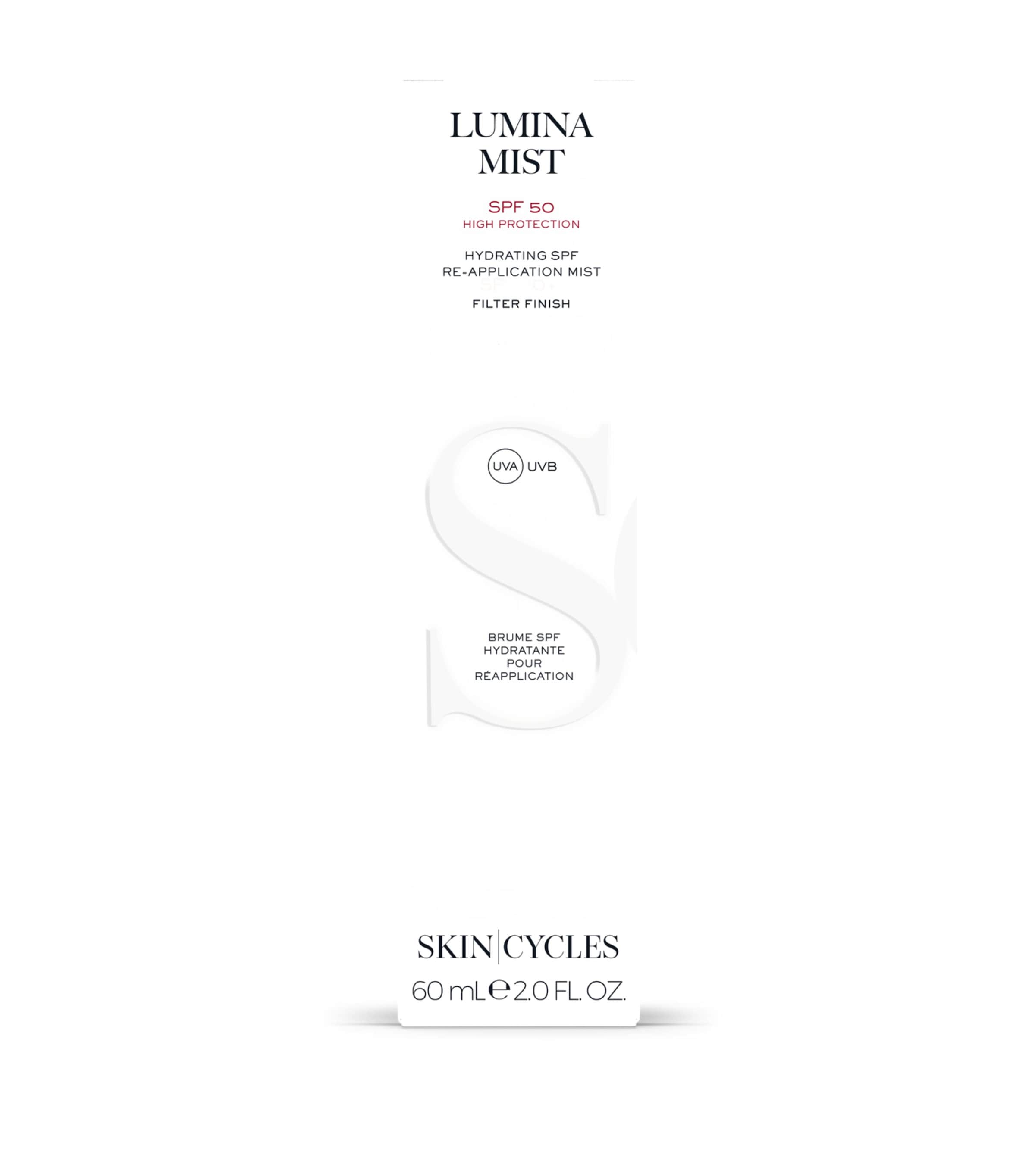 SKIN - CYCLES SPF 50+ sun protection mist 60ml (British brand)