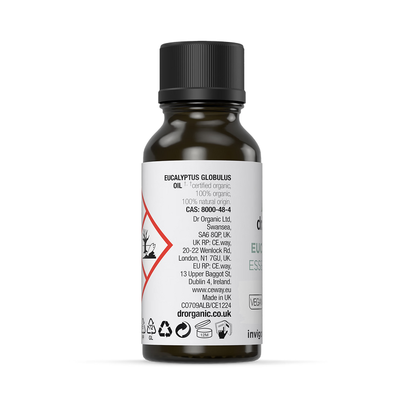 Dr Organic Eucalyptus Essential Oil Pure 10ml - British product