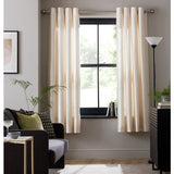 Habitat Champagne faux silk eyelet curtains 168x229cm, UK version