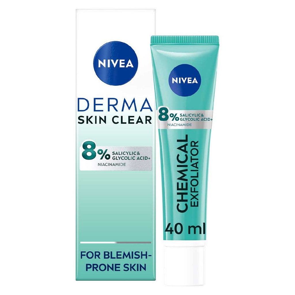 NIVEA Derma Skin Clear Chemical Exfoliator with Salicylic Acid, 40ml