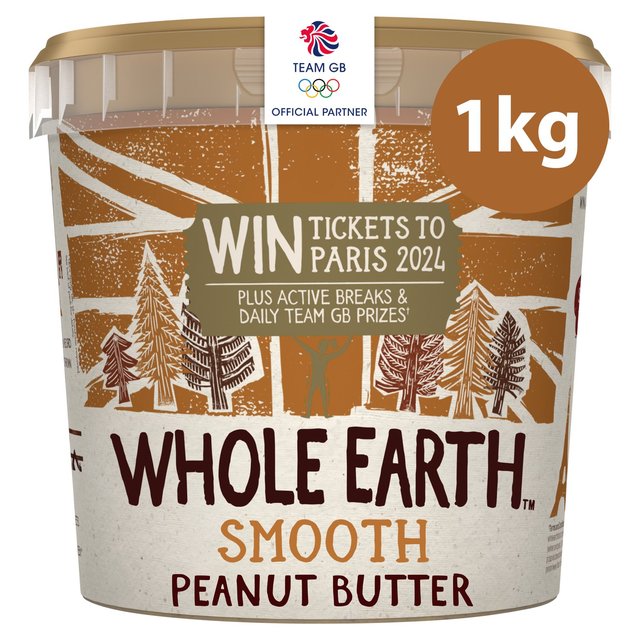 Whole Earth Smooth Peanut Butter   1kg