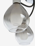 Chrome 3 light flush ceiling light, UK version
