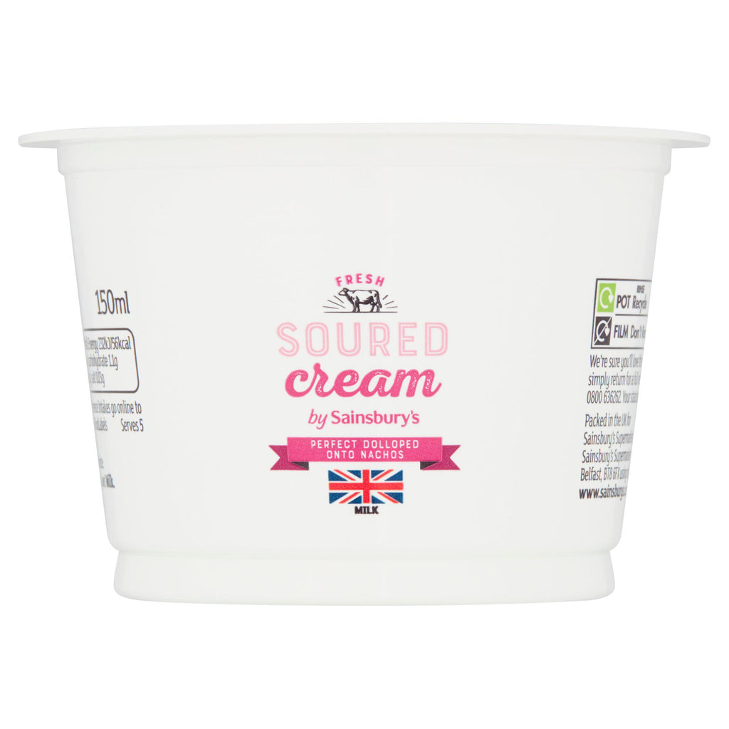 Sainsbury's Fresh Soured Cream 150ml