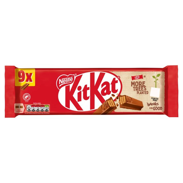 KitKat 2 Finger Milk Chocolate Biscuit Bar   9 x 20.7g GOODS M&S   