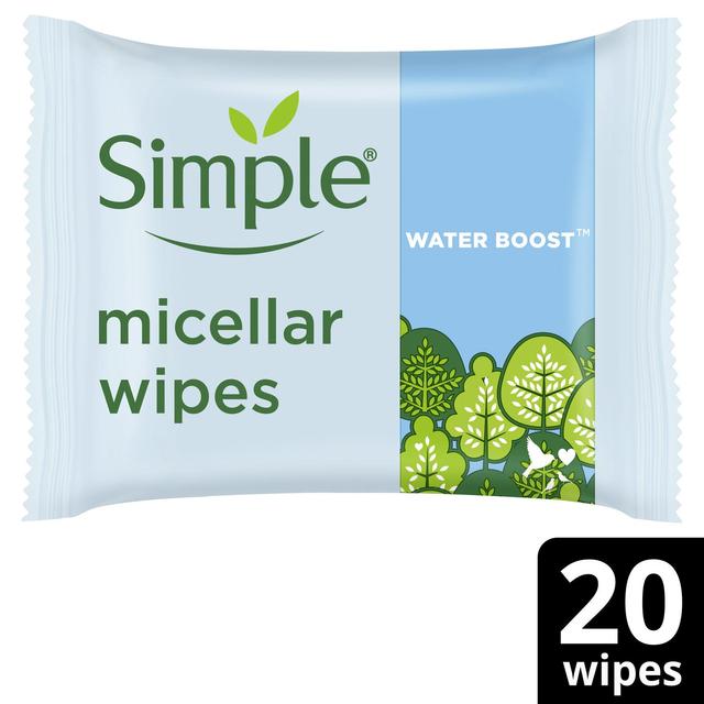 Simple Kind to Skin Micellar Biodegradable Cleansing Wipes   20 per pack GOODS M&S   