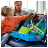 Trunki Terrance blue ride-on suitcase 18 litre, UK version